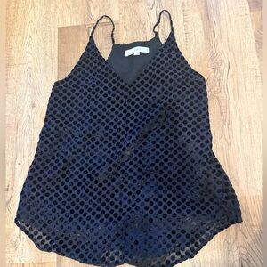 Loft Black Polka Dot Camisole